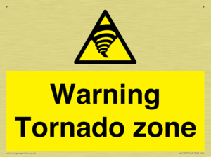 Warning Tornado zone